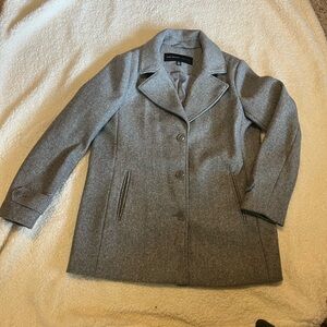 Women's Gray Peacoat Marc New York